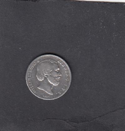 Beschrijving: 1/2 Gulden WILLEM III